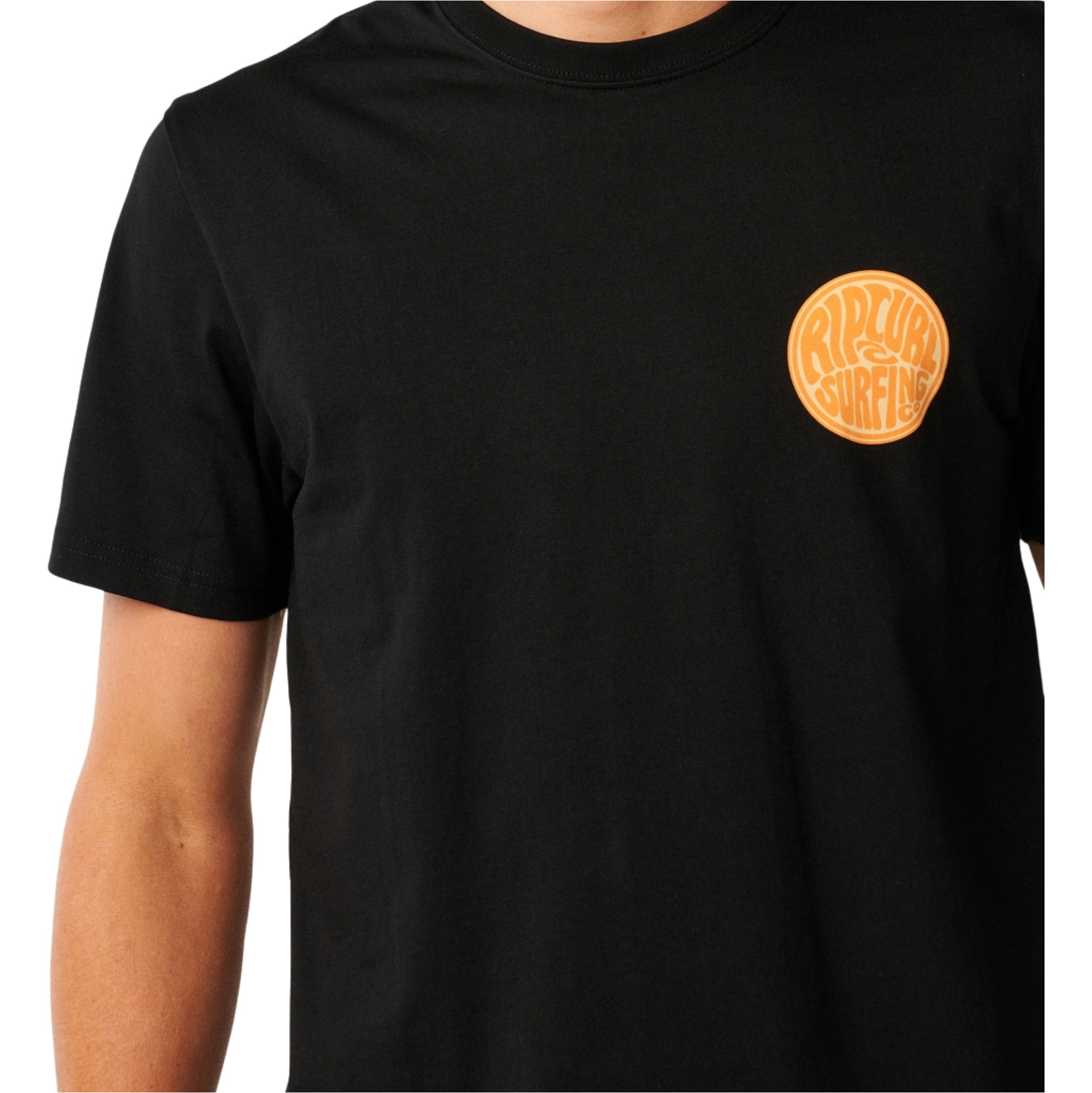 2026 Rip Curl Mens Streamline Chest Logo T-Shirt 13KMTE - Black